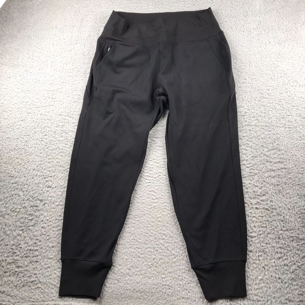 Athleta Venice High Rise Jogger Womens L (32x26) Black Performance Pull On Pants